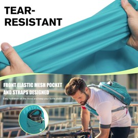 G4Free Sling Bag RFID-blockierender Crossbody-Rucksack mit Vordertasche, Wandern, Tagesrucksack, Brusttasche für Damen und Herren, blau - peacock blue, Einheitsgröße