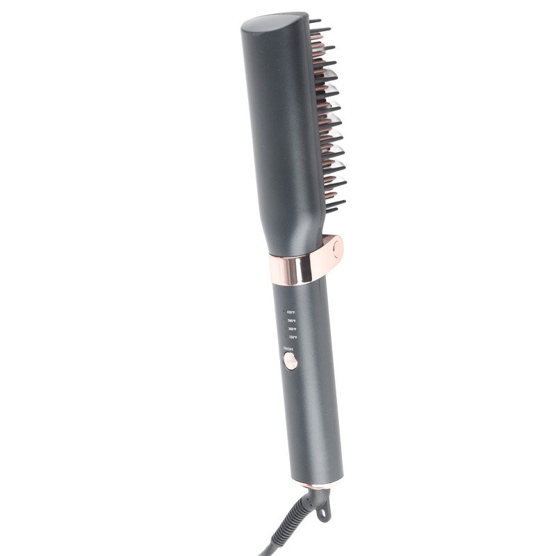 Hot Comb Electric Folding Design Ergonomic Handle Curls Straight Hair