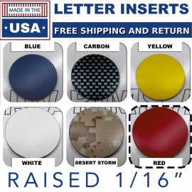 Advanced Trims SET OF 2: TAILGATE + HOOD Red Raised Letters Inserts 2022 2023 2024 25 Frontier