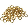 Fabrics and Drapes 100 Pack Sew On Rings, Brass, Home
