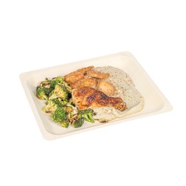 Restaurantware - Taipei 10.4 x 8.5 Inch Serving Plates, 50 Disposable Party Plates - Compostable, Greaseproof, Poplar Wood Plates, Heavy-Duty, For Parties, Weddings, Campings, Picnics, And More