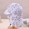 LYZOURBB Baby Girls Boys Sun Hat with Neck Flap, UPF