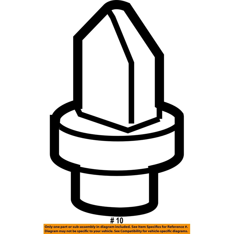 Genuine Honda 91501-S04-003 CLIP FENDER (INNER)