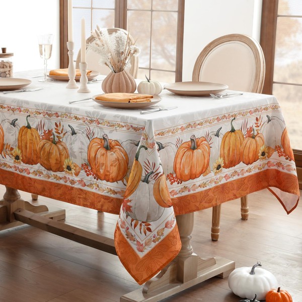 Softalker Autumn Tablecloth Washable 140 x 240 cm Jacquard 210