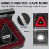 Agrieyes USB-C Rechargeable Emergency Triangle Lights, Portable Flashing LED Warning