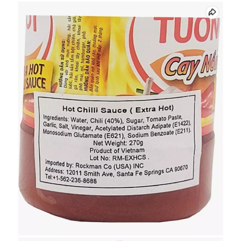 Cholimex Extra Hot Chili Sauce - Tương Ớt Cay Nồng
