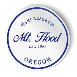 Squiddy Mt Hood Oregon - Vinyl Sticker for Car, Laptop, Notebook (4" Tall)