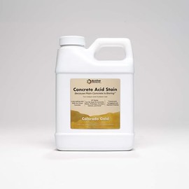 Concrete Acid Stain Interior Concrete Colorado Gold (Golden Yellow Color) 16oz