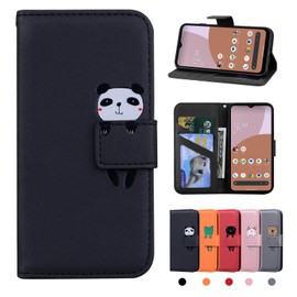 CASAFUNY aquos wish4 case notebook type stylish cover Aquos wish4 case shockproof SH-52E sh-52e case stylish luxury PU leather mobile cover Aquos wish4 case notebook type popular cute animal pattern
