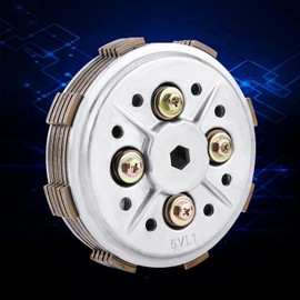 Aramox Motorcycle Clutch Disc,Metal Clutch Disc Pressure Plate Assembly for YBR125 YBR 125