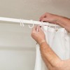 36Pcs Plastic Shower Curtain Rings White Shower Curtain Hooks for