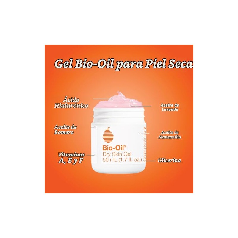 Bio-Oil Gel para piel seca, humectante facial y corporal, hidratación