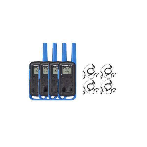 Motorola Talkabout T270 Two Way Radio with Earpieces 4 Pack