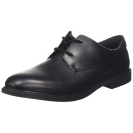 Clarks Boys' Scala Loop Youth Derbys, Black (Black Leather)