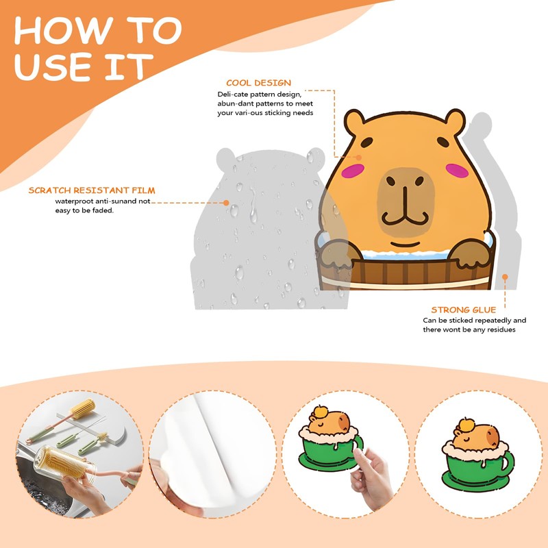 Capybara Sachen Capybara Sticker Capybara Sticker Comes with 20 Sets