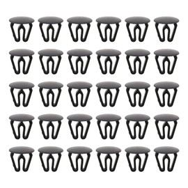 EMSea Car Hole Plug Mounting Clip Fit for 10-14 mm Hole Diameter Plastic Black Paint-Free Pack of 30