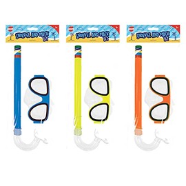 Hardys Kids Snorkel Set - Two Piece Snorkel Mask, Adjustable Strap and Comfortable Fit - Watertight Seal Diving Mask & Mouthpiece - Snorkeling Scuba Mask for Swimming and Holidays