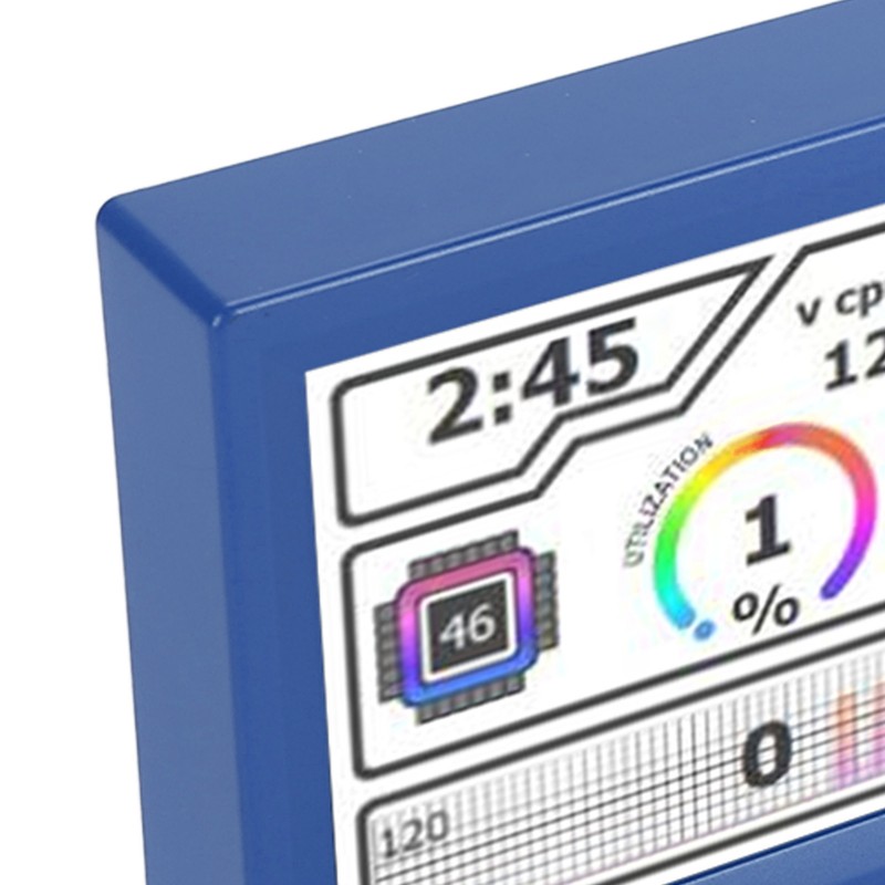 8.8 Inch PC Temperature Display Support Dynamic Theme Touchscreen Computer