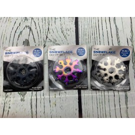 18 in 1 Stainless Steel Snowflakes Multi Tool for Opener Key chain Flat 3pk