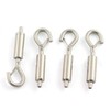PZRT 4pcs Hook & Eye Turnbuckle Tension with Safety Buckle