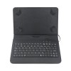 Universal Wired Type-C Slim BLACK Lightweight Stand Cover Keyboard Case