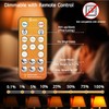 Wivety Sleep Light Bulbs Amber 1600K with Remote Control, Blue