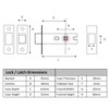 HANDLEZONE® Bathroom Toilet Door Deadbolt Lock - Satin Stainless Steel