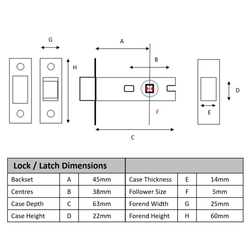 HANDLEZONE® Bathroom Toilet Door Deadbolt Lock - Satin Stainless Steel