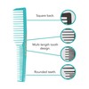 Allegro Combs 6000 Wide Tooth Vented Hair Combs - Set