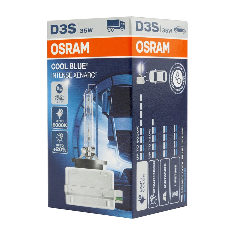 OSRAM XENARC COOL BLUE INTENSE D3S HID xenon arc tubes,