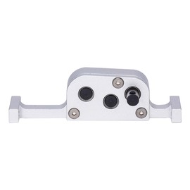 Metal Transfer Case with Reverse Shaft for 1/10 LCG RC Crawler SCX10 Chassis DIY Ugrade Parts (Silver)