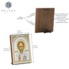 NKlaus Saint Nicholas Wonderworker Wooden Icon 10 x 12 cm