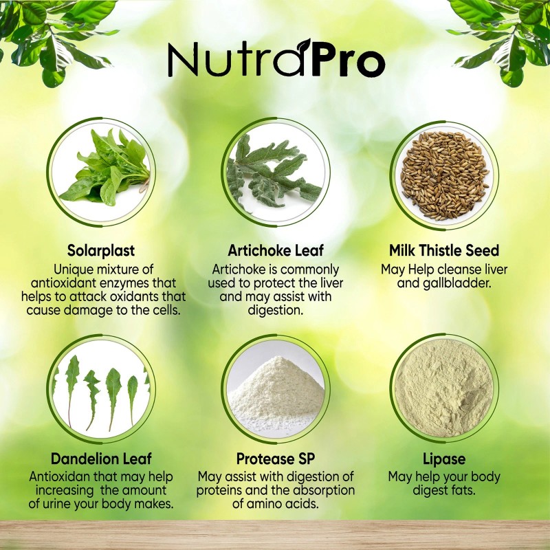 NutraPro Liver Health Formula and Gallbladder Support-Liver Cleanse Detox &