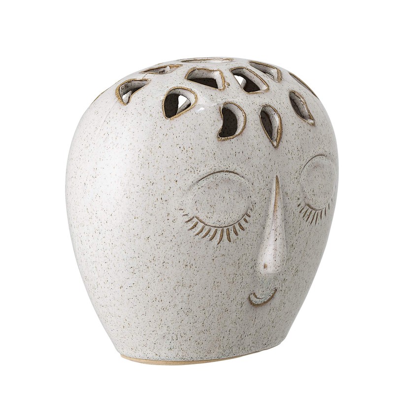 Bloomingville 82047421 Vase Stoneware White