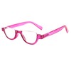 SIGVAN 4 Pairs of Colorful Fashion Half Moon Frame Reading