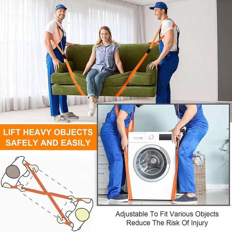 MEZOKUCEL Shoulder Dolly Moving Straps - Lifting Strap for 2
