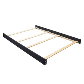 Full Size Conversion Kit Bed Rails for Canton Deluxe Crib by Delta Children - #0050 (Black - 001)
