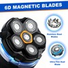 Magnetic 6 Blades Head Shaver Replacement Heads for Many 6D