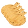 Westmark 4 Serving Boards/Bamboo Plates, with Motif, Handle and Juice