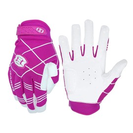 Seibertron B-A-R PRO 2.0 Signature Baseball/Softball Batting Gloves Super Grip Finger Fit for Adults Pink M
