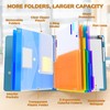 JoyCat 3 Ring Binder Clipboard with Storage,12.4"x10.2"Magnetic Clipboard Folder with