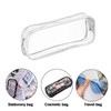 JMOCD 2Pcs Clear PVC Zipper Pen Pencil Case