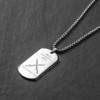 The Positive Christian Iron Sharpens Iron Dog Tag Necklace: Proverbs