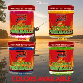 PCR-FBLS-BLU-1.35OZ New Crappie Fire Balls, Blue, 1.35 oz