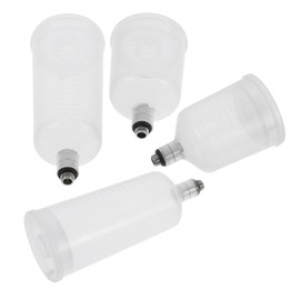 SUPVOX Maintenance-Friendly Airbrush Paint Cups 4pcs Split Type Cups for Clean Easy Use