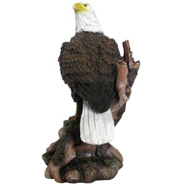 American Bald Eagle Statue in Wild Bird Sculptures & Figurines As Patriotic Decorations or Office and Rustic Lodge Home Decor and Decorative Gifts for Eagles Fans