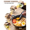 Gomakren Asian Soup Spoons, 6.5 Inch Ceramic Chinese Soup Spoons