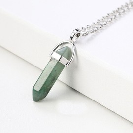 Crystal Necklaces for Women Natural Stone Pendant Necklace Amethyst Necklace Chakra Necklace Healing Crystal Necklace Jewelry Gifts