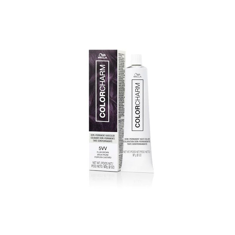 Wella Colorcharm Demi-Permanent 5VV Ciruela Marrón 2 oz