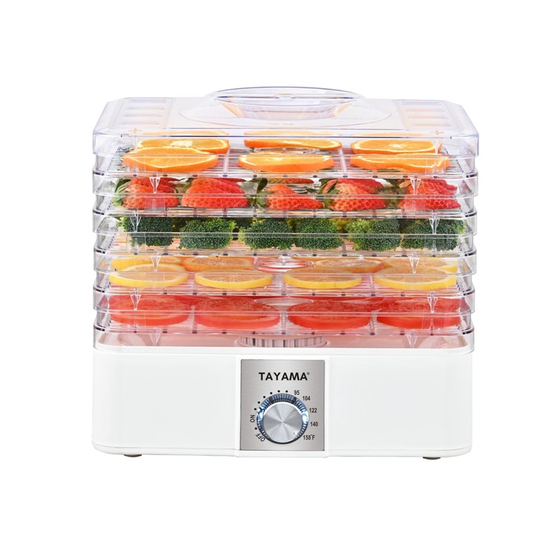 Tayama 5-Tray Stackable Clear Food Dehydrator